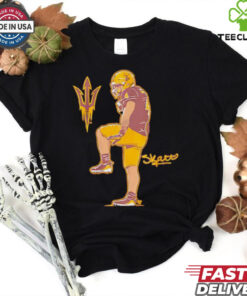Arizona State Sun Devils Football Cam Skattebo superstar pose signature shirt