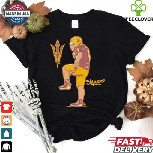 Arizona State Sun Devils Football Cam Skattebo superstar pose signature shirt