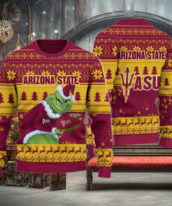 Arizona State Sun Devils Grinch Ugly Christmas Sweater
