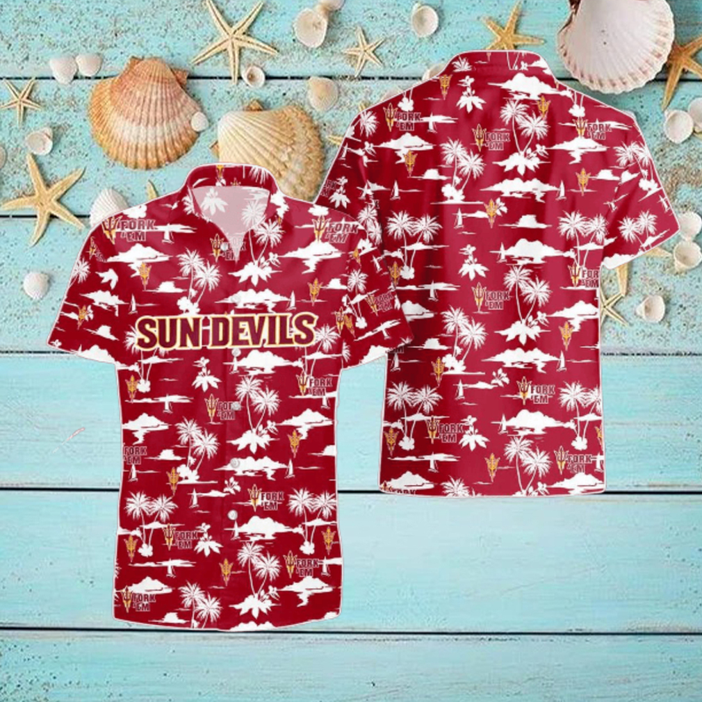 Arizona State Sun Devils Hawaiian Shirt Trending Summer Aloha Shirt For Fan