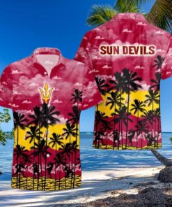 Arizona State Sun Devils Palms Tree Hawaiian Shirt