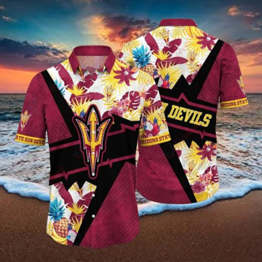 Arizona State Sun Devils Summer Camps Aloha Shirt, NCAA Hawaiian