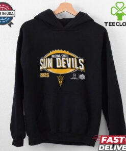 Arizona State Sun Devils Football CFP Quarterfinal Peach Bowl 2024-2025 Shirt, celebrating the Sun Devils' exciting playoff appearance with a bold Peach Bowl design.