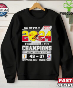 Arizona State Sun Devils go Devils 2024 Territorial Cup Champions 49 07 Arizona Wildcats shirt
