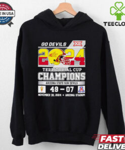 Arizona State Sun Devils go Devils 2024 Territorial Cup Champions 49 07 Arizona Wildcats shirt