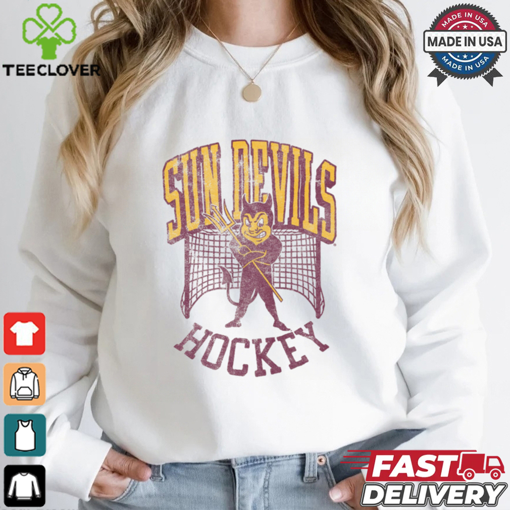 Arizona State Vintage Sparky Hockey Shirt Arizona State Vintage Sparky Hockey Shirt