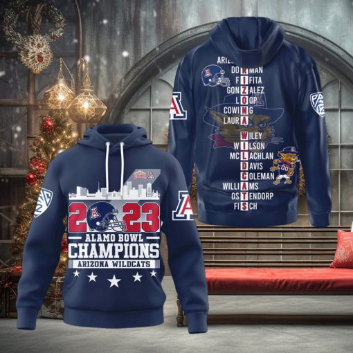 Arizona Wildcats 2023 Alamo Bowl Champions Hoodie T Shirt