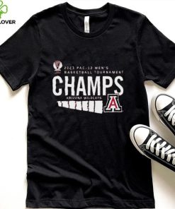 Arizona Wildcats 2023 Pac 12 Men’s Basketball Conference Tournament Champions Locker Room Shirt