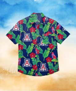 Arizona Wildcats Floral Hawaiian Shirt