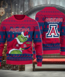 Arizona Wildcats Grinch Ugly Christmas Sweater