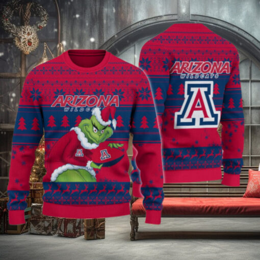 Arizona Wildcats Grinch Ugly Christmas Sweater