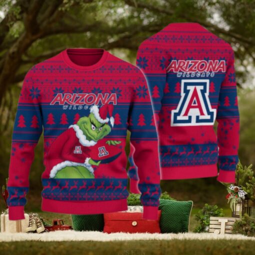 Arizona Wildcats Grinch Ugly Christmas Sweater