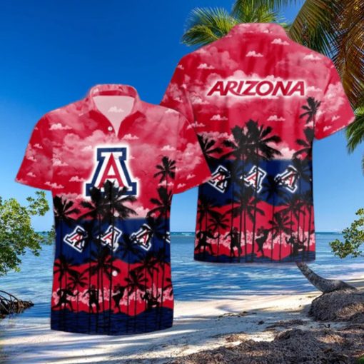 Arizona Wildcats Palms Tree Hawaiian Shirt