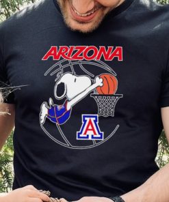 Arizona Wildcats basketball Snoopy dunk logo shirt
