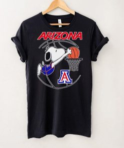 Arizona Wildcats basketball Snoopy dunk logo shirt