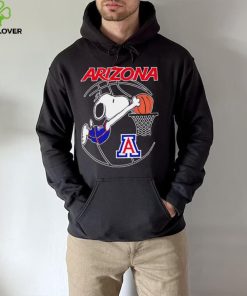 Arizona Wildcats basketball Snoopy dunk logo shirt