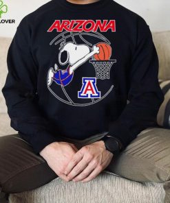 Arizona Wildcats basketball Snoopy dunk logo shirt