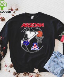 Arizona Wildcats basketball Snoopy dunk logo shirt