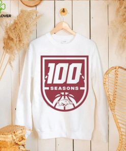 Arkansas Basketball 100 Seasons T shirt 1 Arkansas Basketball 100 Seasons T shirt