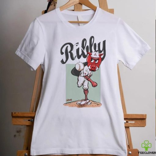 Arkansas HogToons Throwing Ribby Raglan Shirt