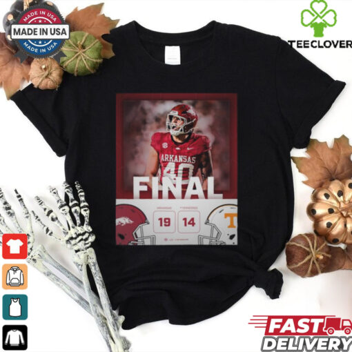 Arkansas Razorback wins 19 14 Tennessee football 2024 game final score hoodie, sweater, longsleeve, shirt v-neck, t-shirt