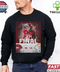 Arkansas Razorback wins 19 14 Tennessee football 2024 game final score hoodie, sweater, longsleeve, shirt v-neck, t-shirt