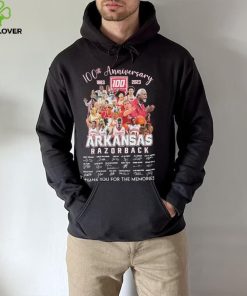 Arkansas Razorbacks 100th Anniversary 1883 2023 Thank You For The Memories Signatures Shirt