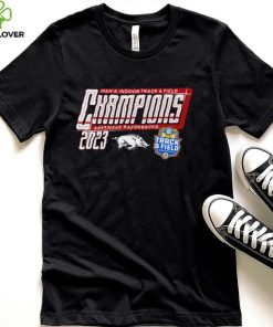 Arkansas Razorbacks 2023 SEC men’s Indoor Track and Field Champions Locker Room logo shirt