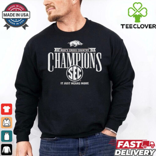 Arkansas Razorbacks 2024 SEC Men’s Cross Country Champions It Just Means More T Shirts