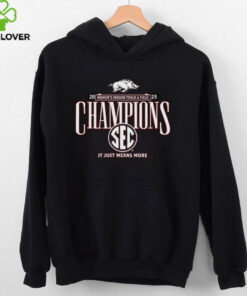 Arkansas Razorbacks 2025 SEC Women’s Indoor Track & Field Champions Locker Room T Shirt