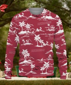 Arkansas Razorbacks Aloha Hawaii Beach Knitted Xmas 3D Sweater Gift Holidays