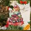 Chicago Bears Stitch Ornament NFL Christmas And Stitch With Moon Ornament