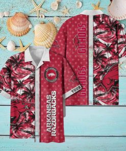 Arkansas Razorbacks Custom Name Aloha Shirt Trending Summer Hawaiian Shirt For Fans