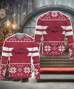Arkansas Razorbacks Custom New Uniforms For Fan Gear Knitted Christmas Sweater