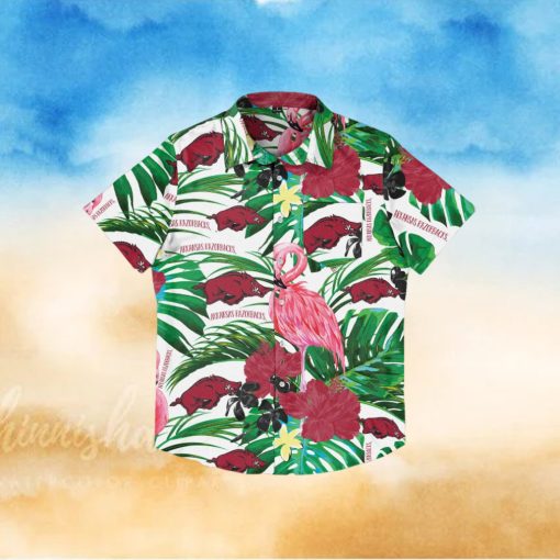 Arkansas Razorbacks Flamingo Hawaiian Shirt