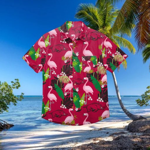 Arkansas Razorbacks Floral Hawaiian Shirt