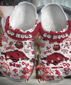 Arkansas Razorbacks Go Hogs Football Crocs Shoes