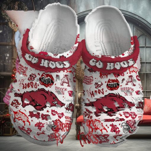 Arkansas Razorbacks Go Hogs Football Crocs Shoes