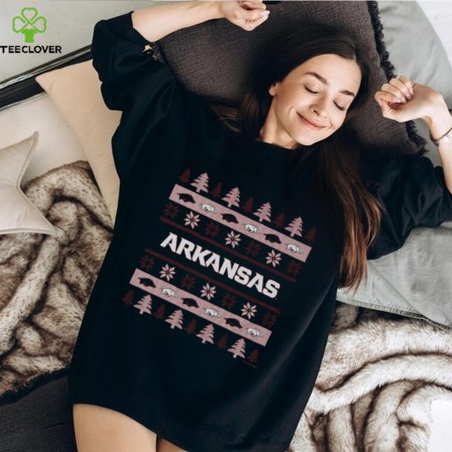 Arkansas Razorbacks Holiday Christmas Tree T Shirt