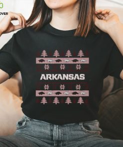 Arkansas Razorbacks Holiday Christmas Tree T Shirt