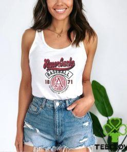 Arkansas Razorbacks Ivory Baseball Logo T Shirt