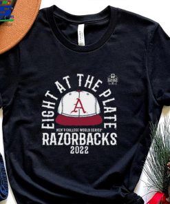 Arkansas Razorbacks Men's Baseball Eight At The Plate Shirt