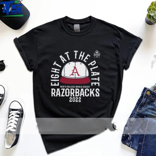 Arkansas Razorbacks Men’s Baseball Eight At The Plate Shirt