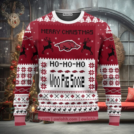 Arkansas Razorbacks Merry Christmas Ugly Christmas Sweaters