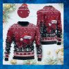 Arkansas Razorbacks NCAA Symbol Wearing Santa Claus Hat Cute Pattern Ho Ho Ho Custom Personalized Ugly Christmas Sweater Woo