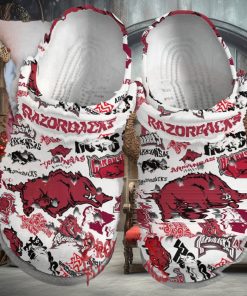Arkansas Razorbacks NCAA White Crocs