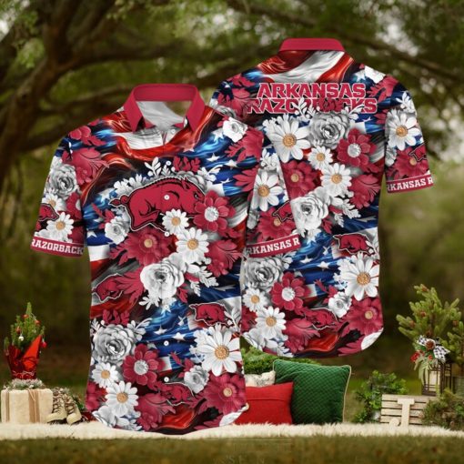 Arkansas Razorbacks NCAA2 Hawaii Shirt Independence Day