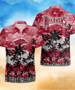 Arkansas Razorbacks Palms Tree Hawaiian Shirt