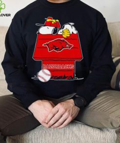 Arkansas Razorbacks Snoopy And Woodstock The Peanuts Baseball hoodie, sweater, longsleeve, shirt v-neck, t-shirt