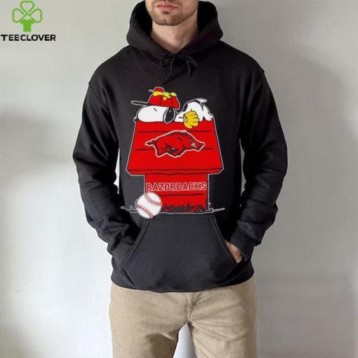 Arkansas Razorbacks Snoopy And Woodstock The Peanuts Baseball hoodie, sweater, longsleeve, shirt v-neck, t-shirt